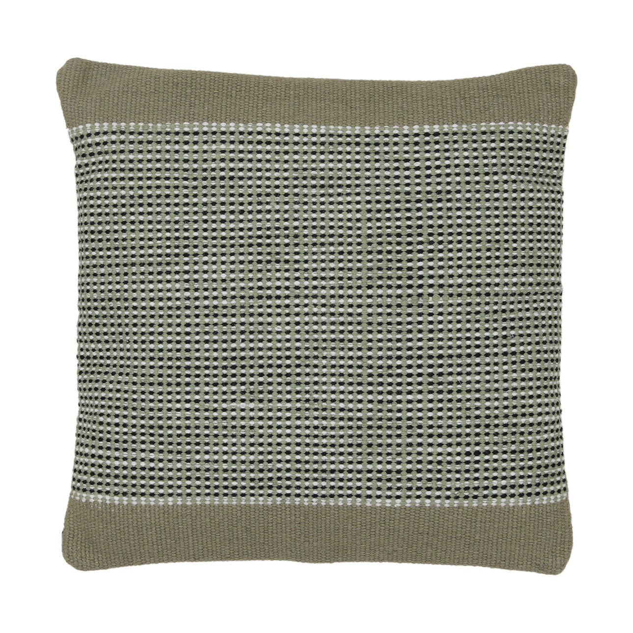 Olive Handwoven PET Yarn Pillow 21 in Wide