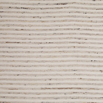 Beige Handwoven Wool Blend Rug 96 in Wide