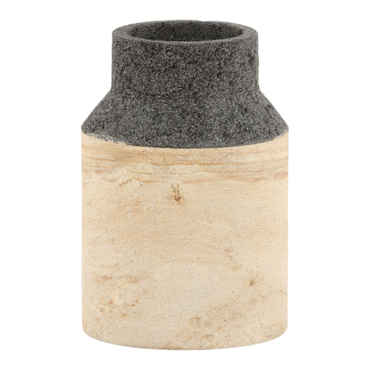 Crafted Palimanan and Lava Stone Decor Accent