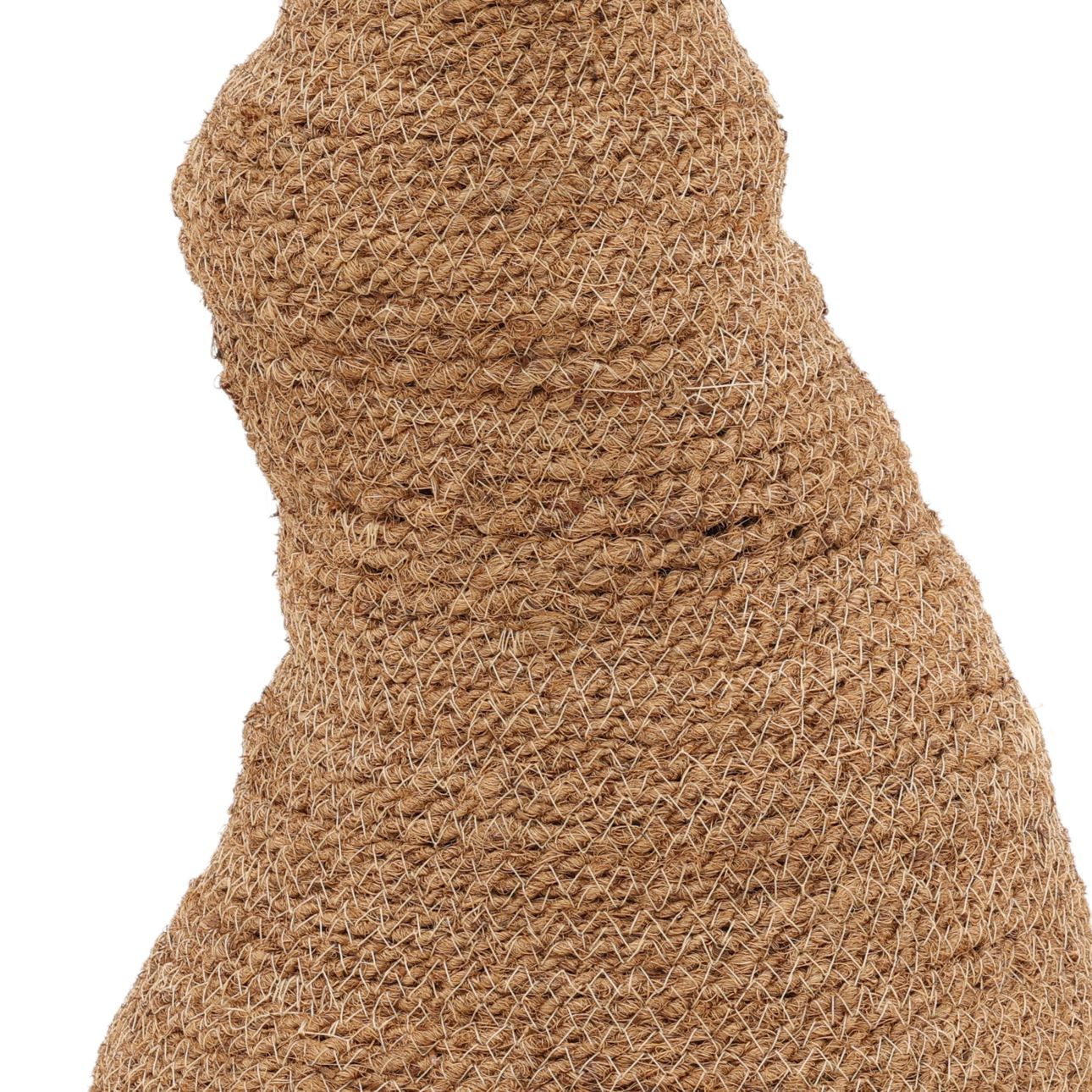 Natural Woven Coconut Fibers Basket 9.5 in Wide