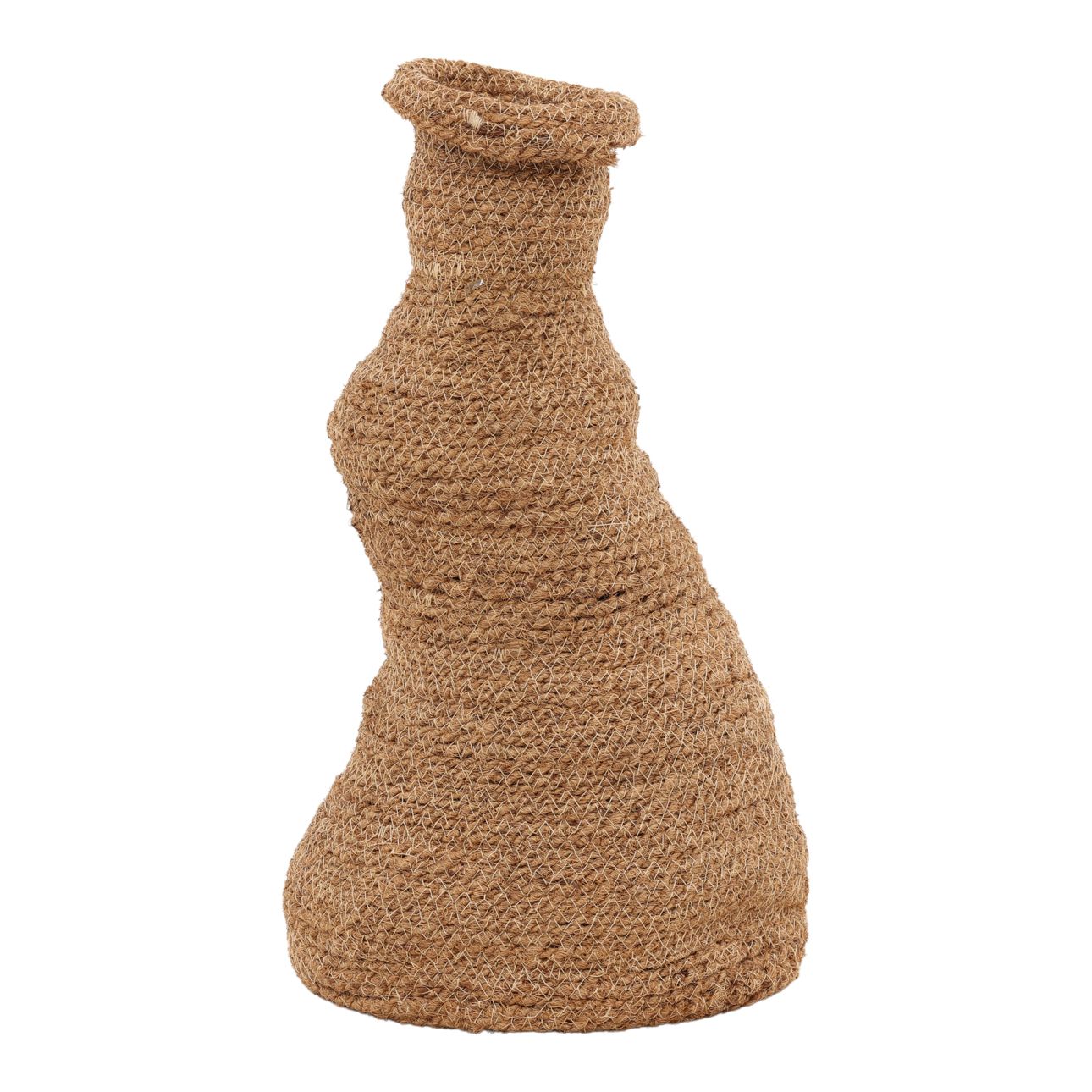 Natural Woven Coconut Fibers Basket 9.5 in Wide