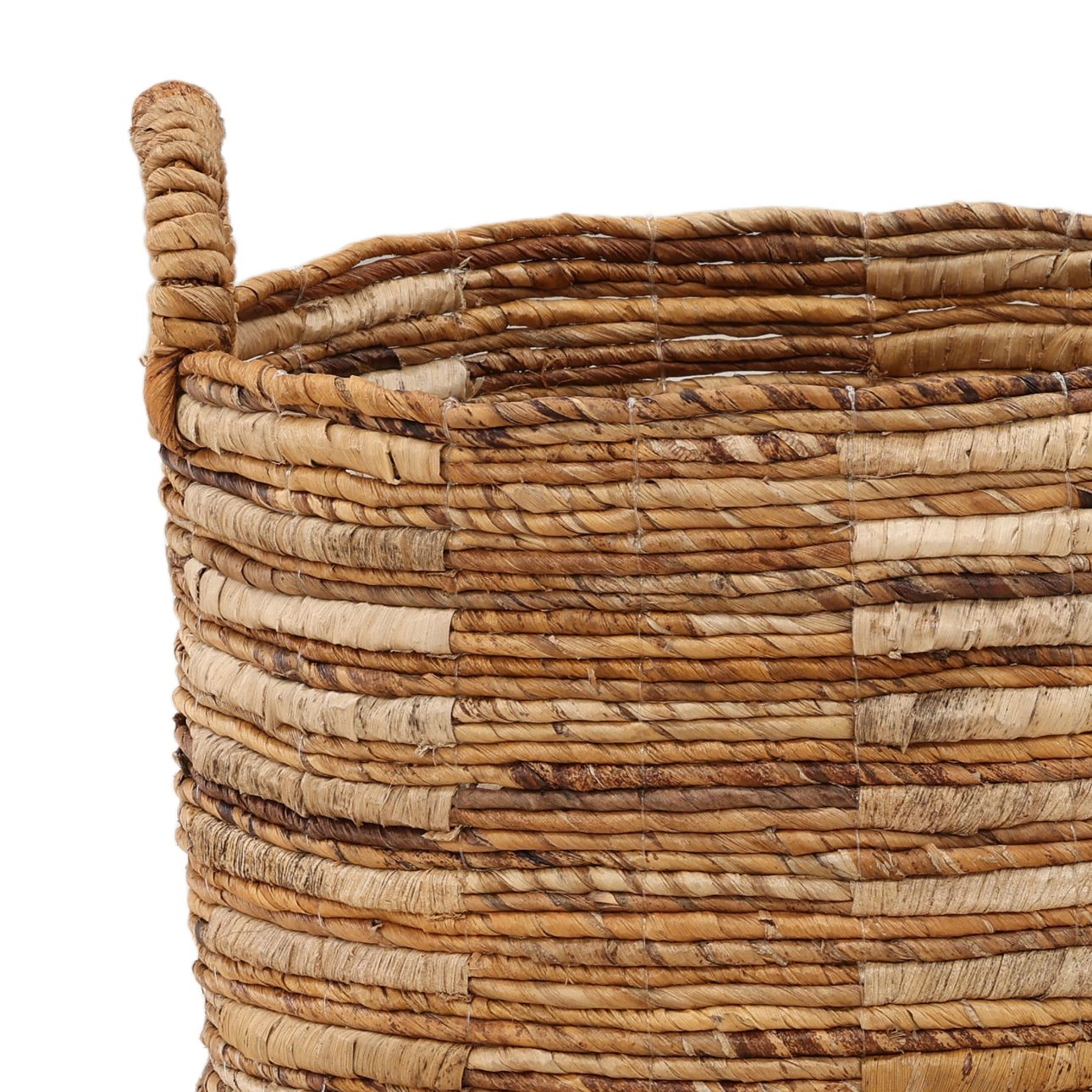Natural Woven Banana Leaf and Raffia of 17.5 in Wide