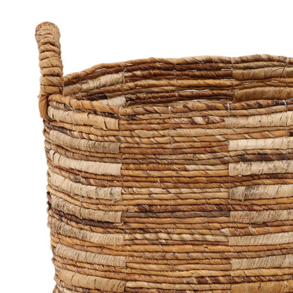 Natural Woven Banana Leaf and Raffia of 17.5 in Wide