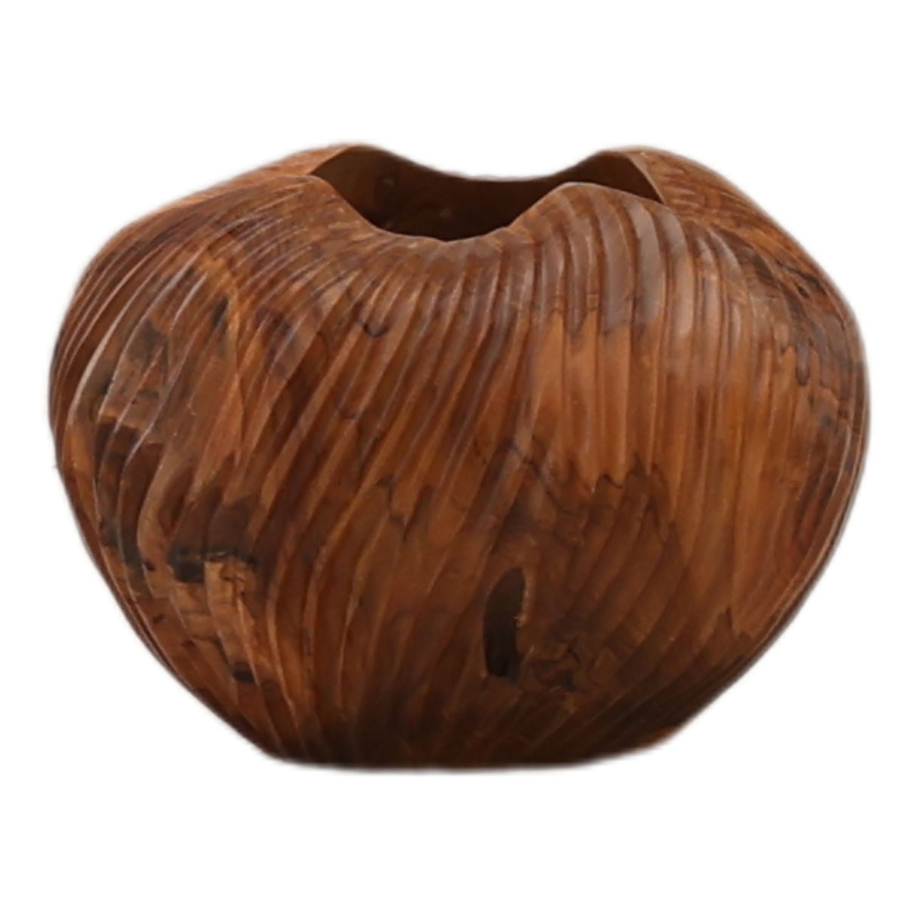 Natural Teak Root Bowl 11 in Wide