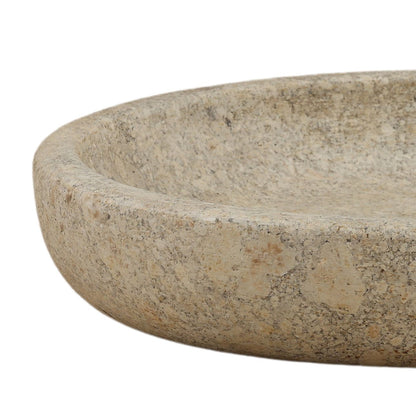 Natural Pourous Stone Bowl 15.5 in Wide