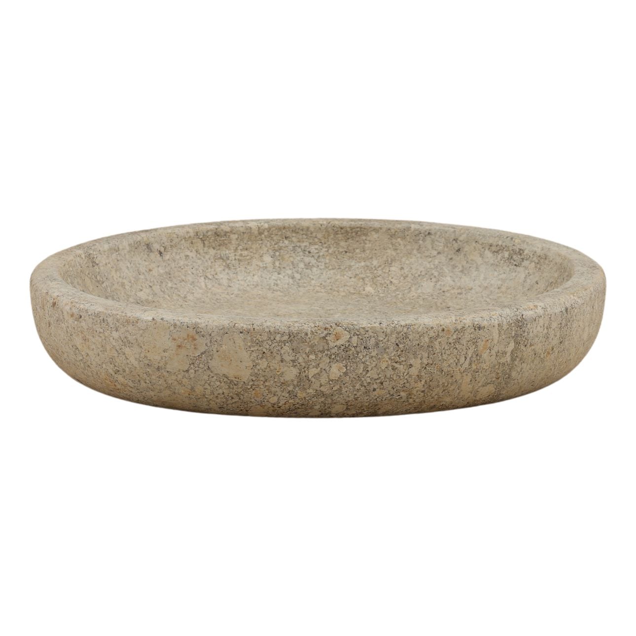 Natural Pourous Stone Bowl 15.5 in Wide