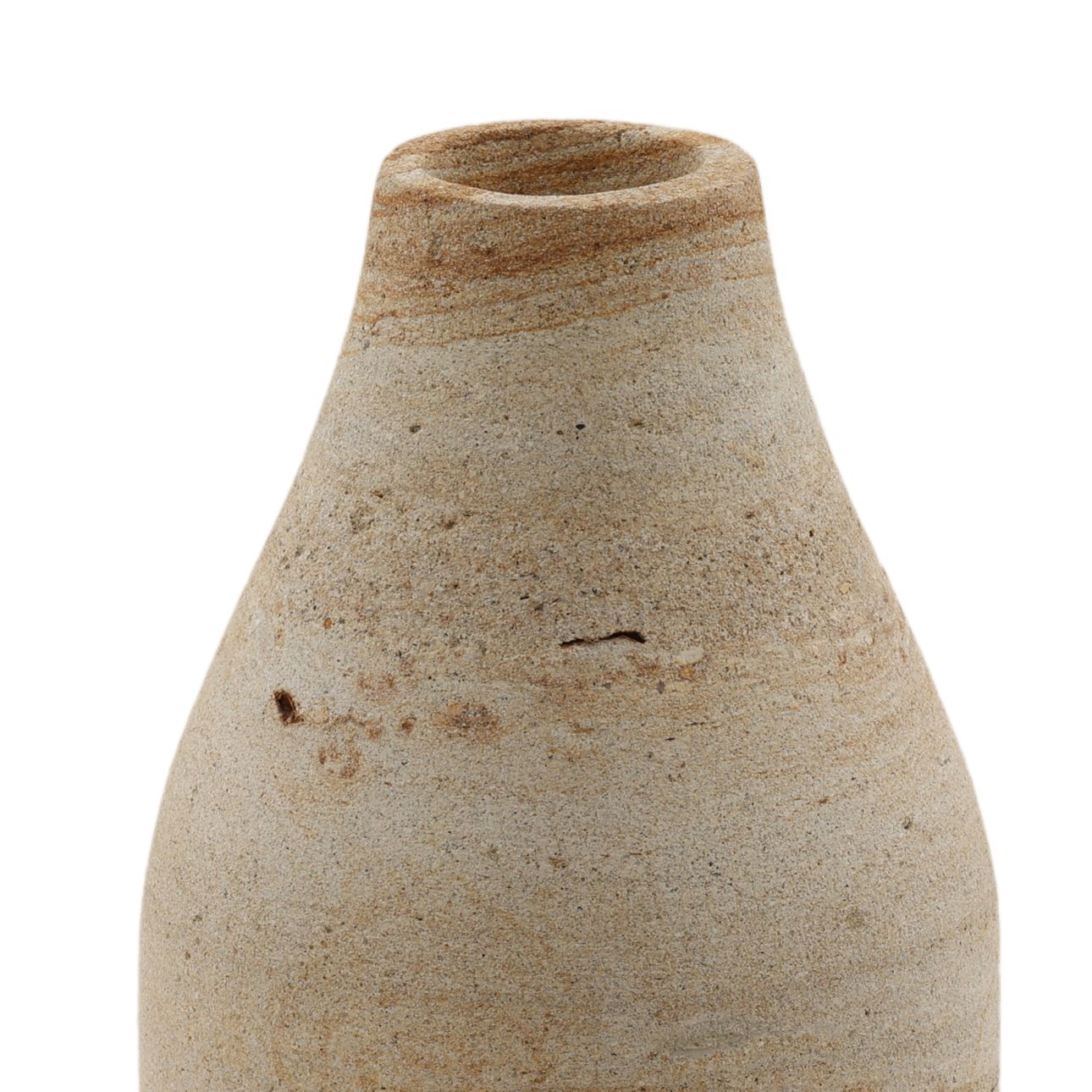 Natural Palimanan Stone Vase 5.5 in Wide