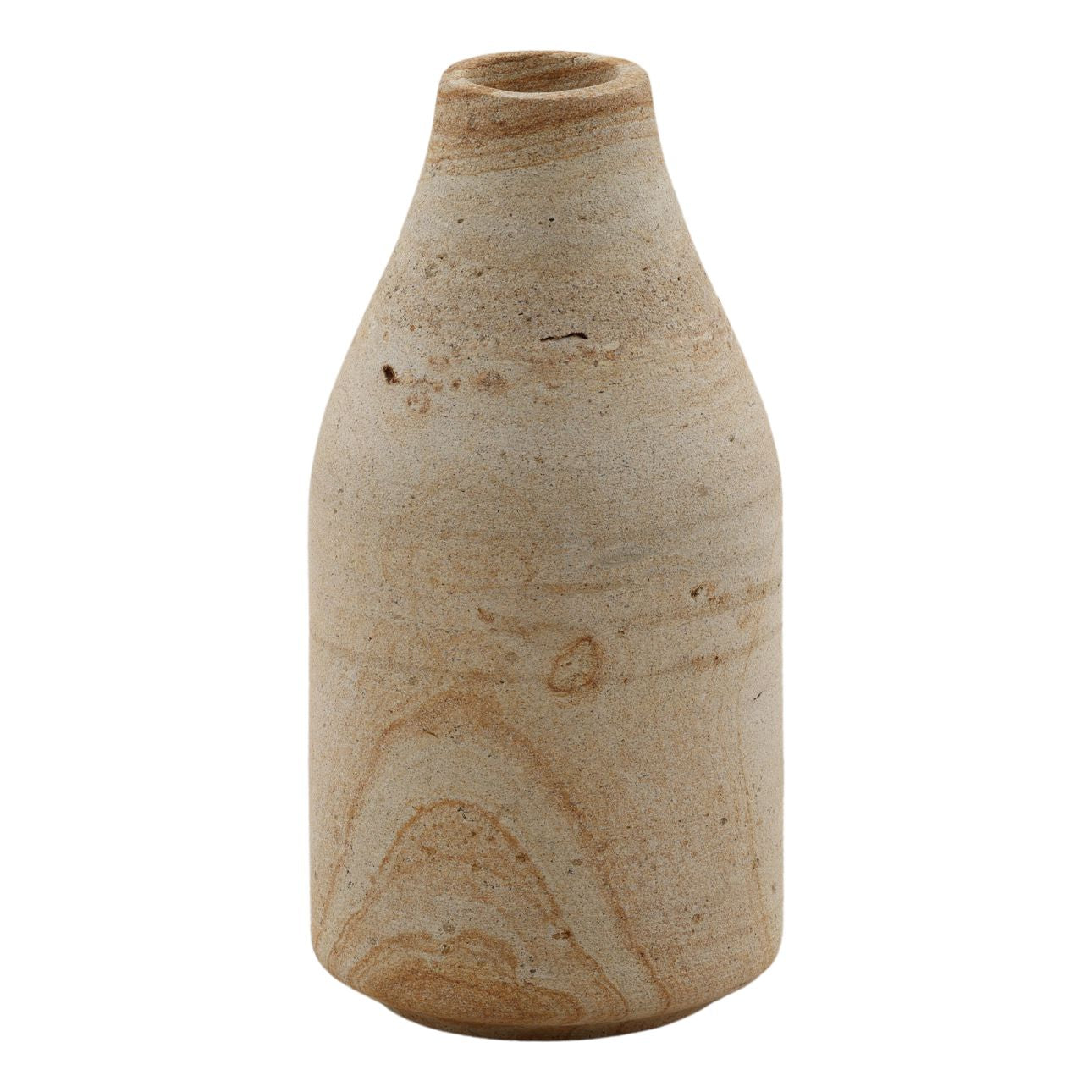 Natural Palimanan Stone Vase 5.5 in Wide