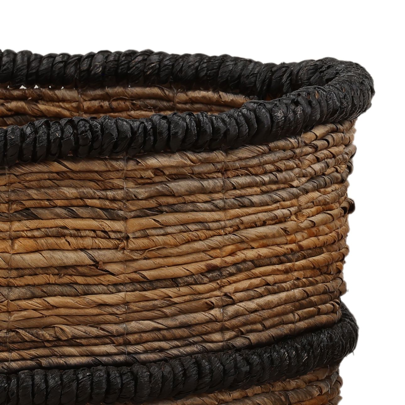 Natural and Black Banana Bark of 17.5 in Wide