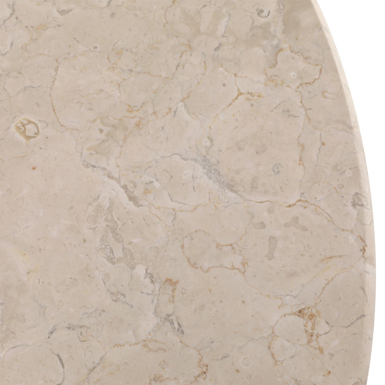 Natural Wash and Cream Marble Oak Wood, Oak Veneer and Marble Table 43.5 in Wide