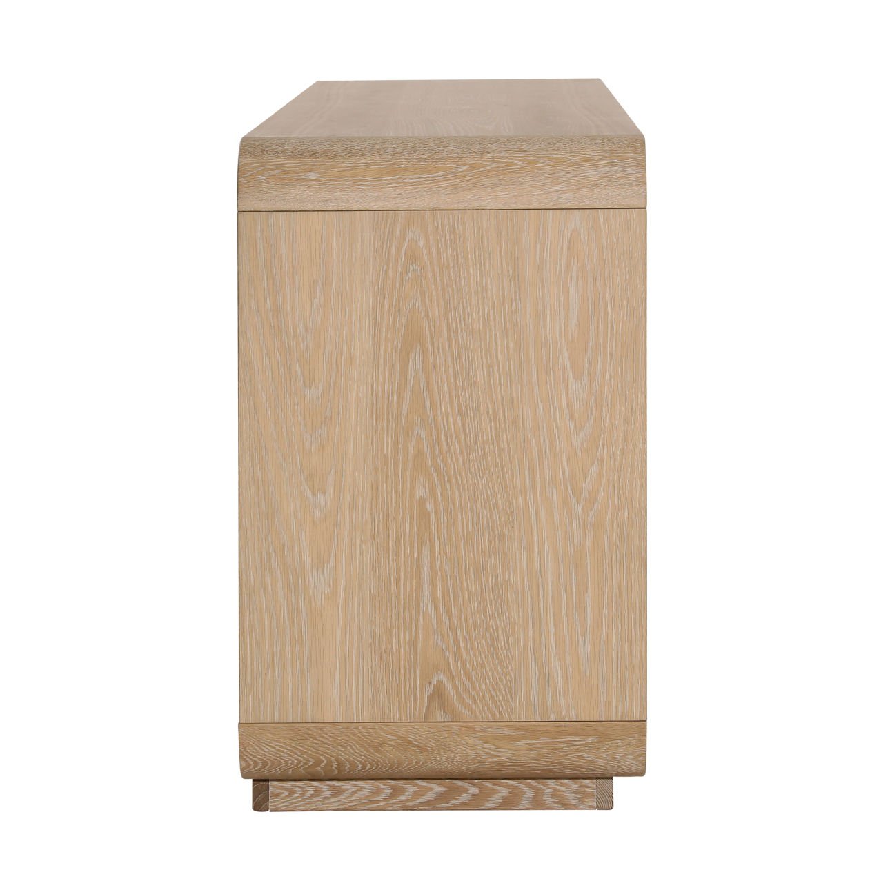Natural Oak Wood and Oak Veneer Sideboard 75 in Wide