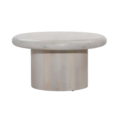 Whitewash Mango Wood Table 30 in Wide