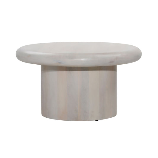 Whitewash Mango Wood Table 30 in Wide