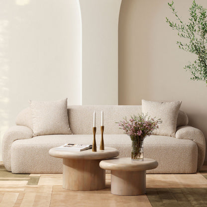 Whitewash Mango Wood Table 30 in Wide