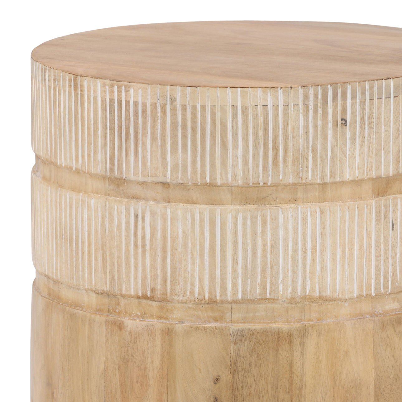 Natural Mango Wood Table 15 in Wide
