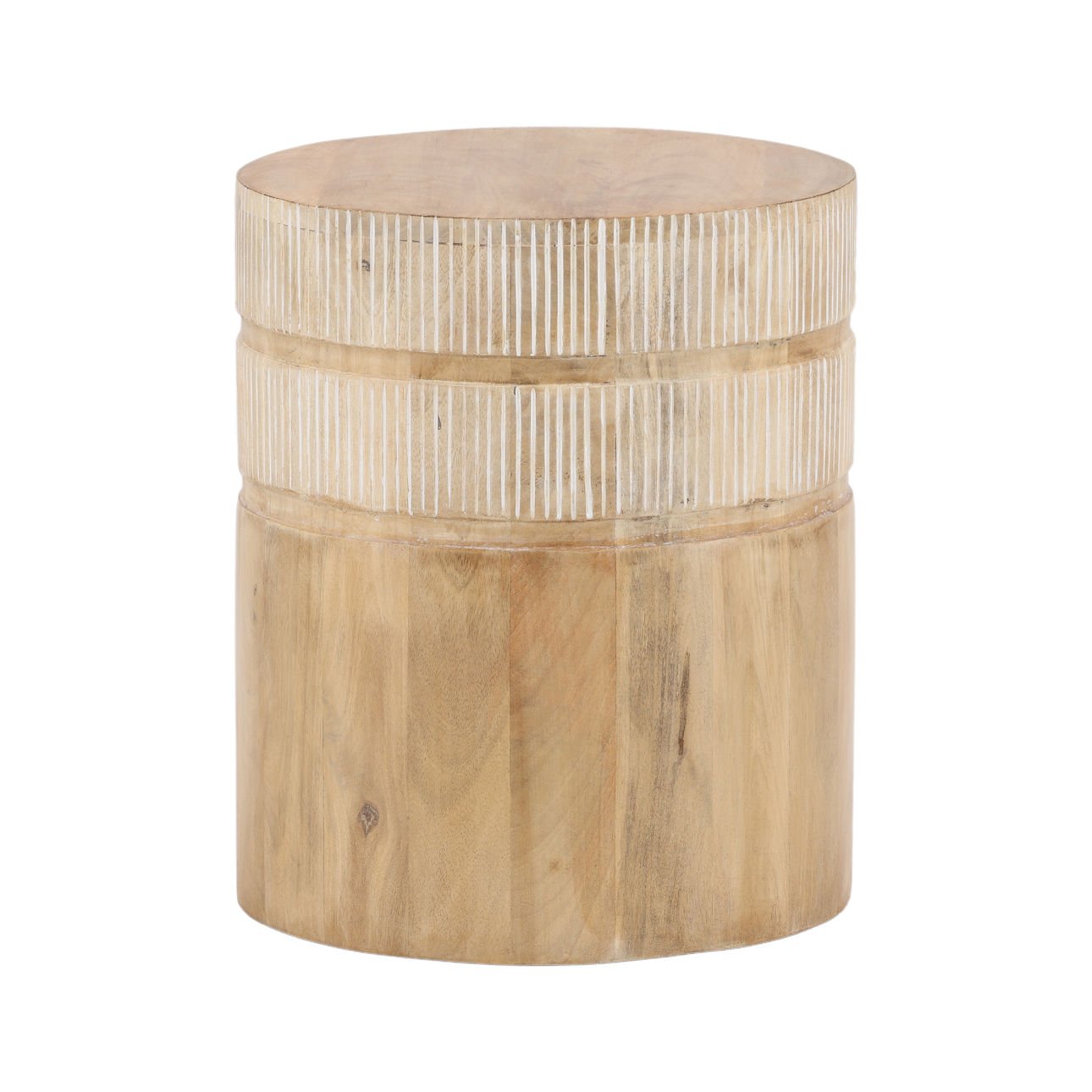 Natural Mango Wood Table 15 in Wide