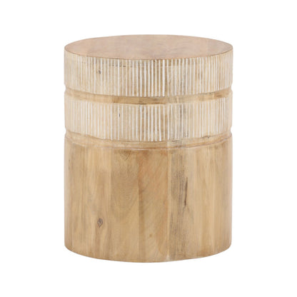 Natural Mango Wood Table 15 in Wide