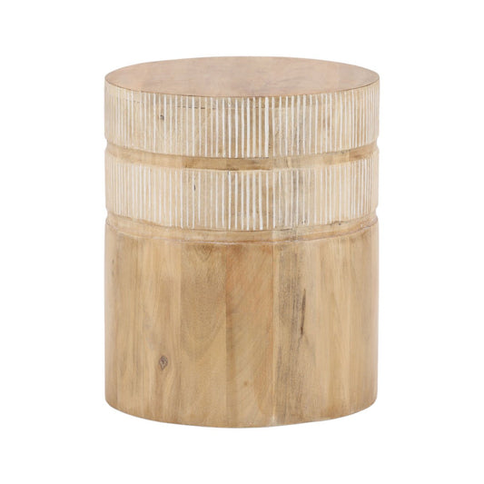 Natural Mango Wood Table 15 in Wide