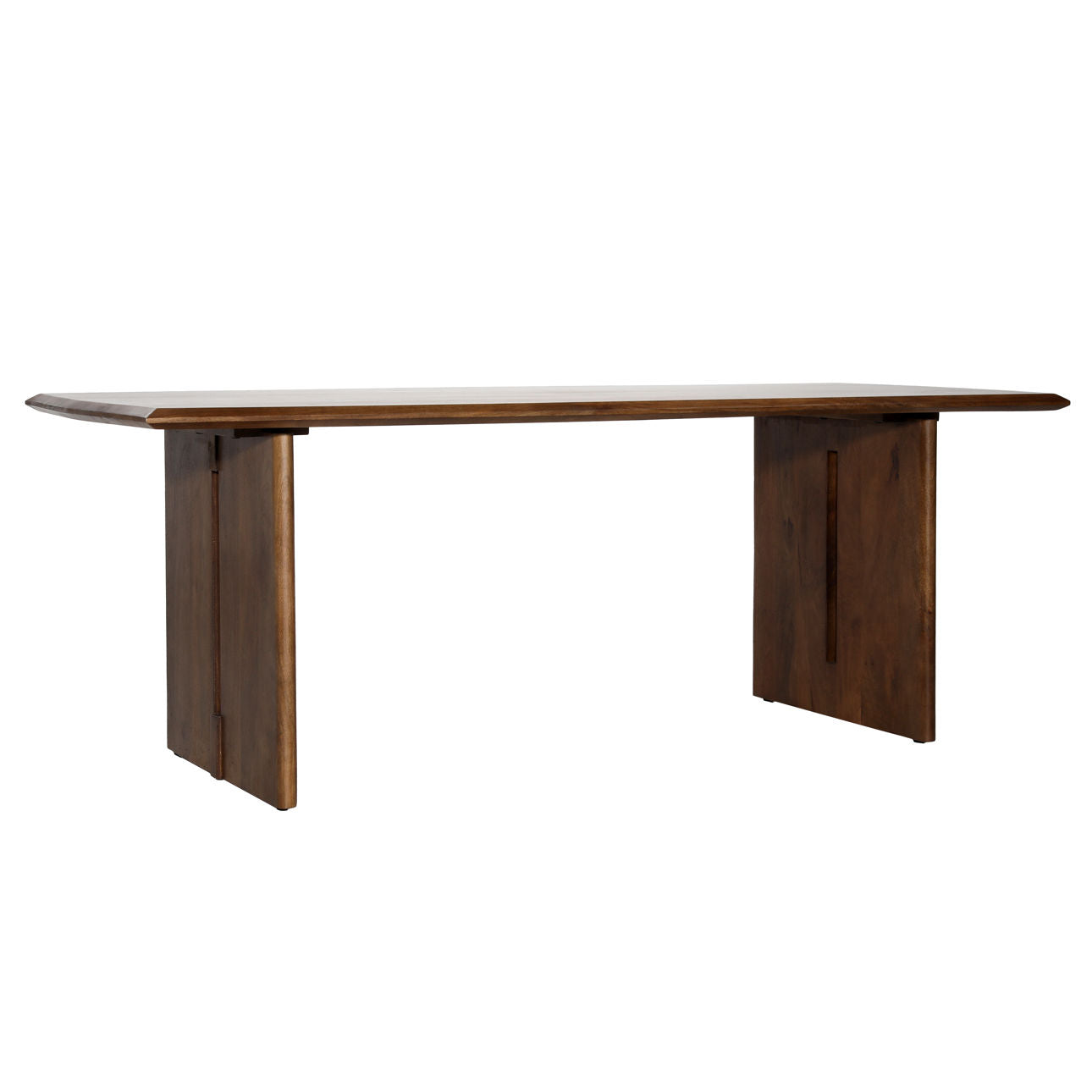 Medium Brown Mango Wood Table 83 in Wide