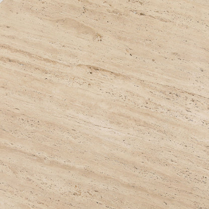 Natural Travertine Table 30 in Wide