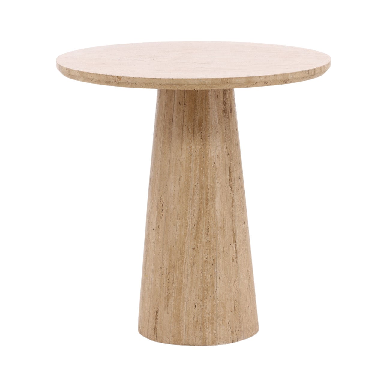 Natural Travertine Table 30 in Wide