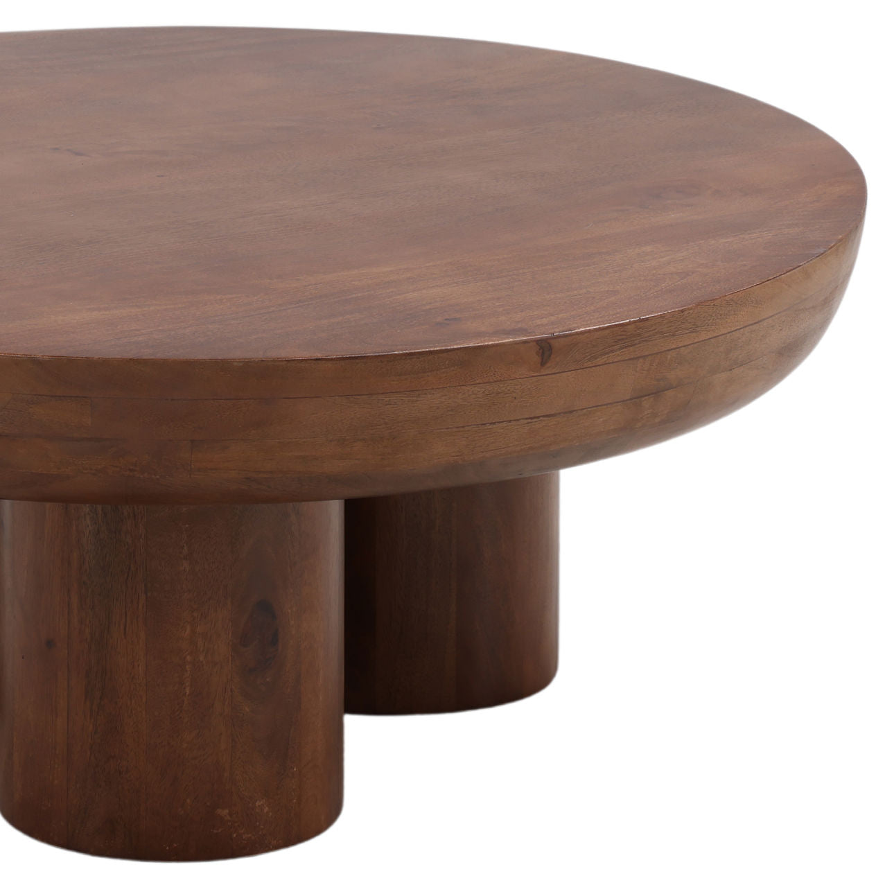 Medium Brown Mango Wood Table 40 in Wide