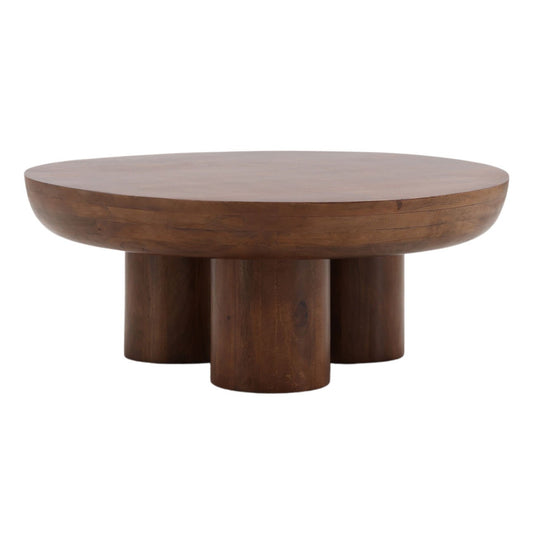 Medium Brown Mango Wood Table 40 in Wide
