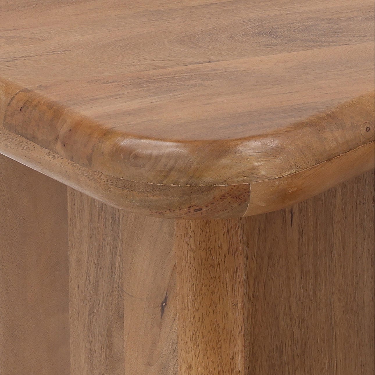 Brown Mango Wood Table 38.5 in Wide
