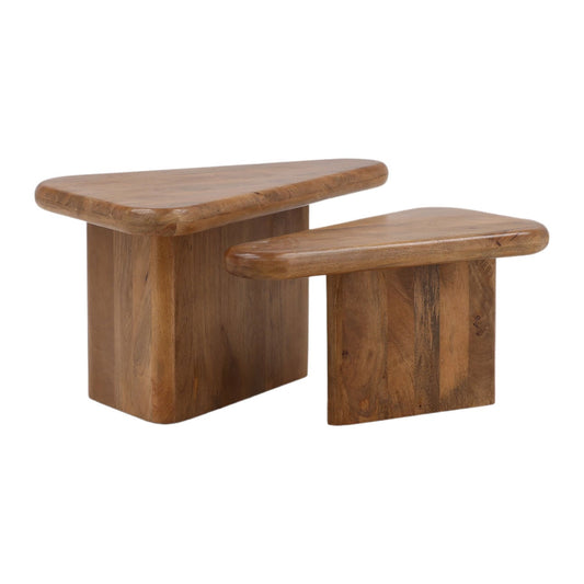 Brown Mango Wood Table 38.5 in Wide