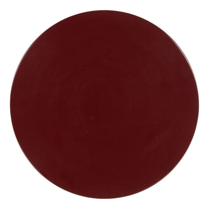 Burgundy High Gloss Wood Table 15 in Wide