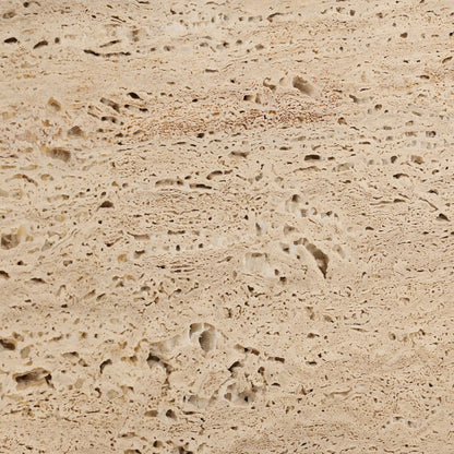 Natural Rough Travertine Table 24 in Wide