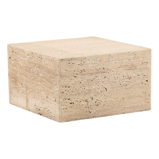 Natural Rough Travertine Table 24 in Wide
