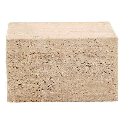 Natural Rough Travertine Table 24 in Wide
