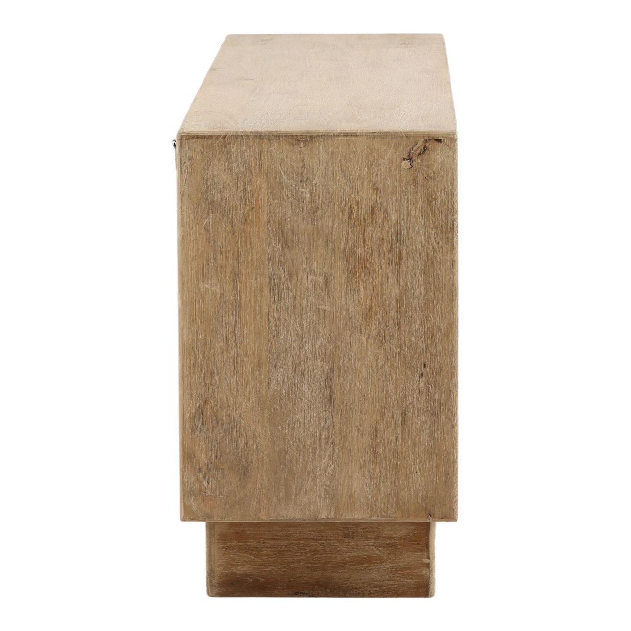 Light Natural Mango Wood Sideboard 78 in Wide