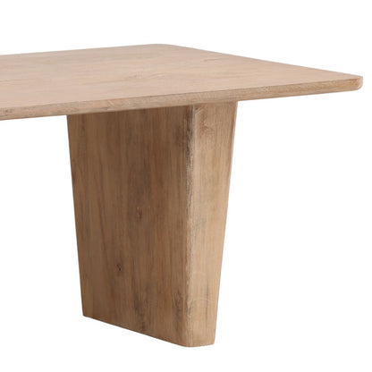 Light Natural Mango Wood Table 88 in Wide