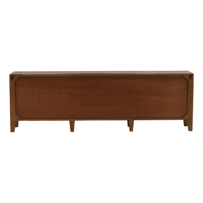 Dark Brown Mango Wood Sideboard 94 in Wide