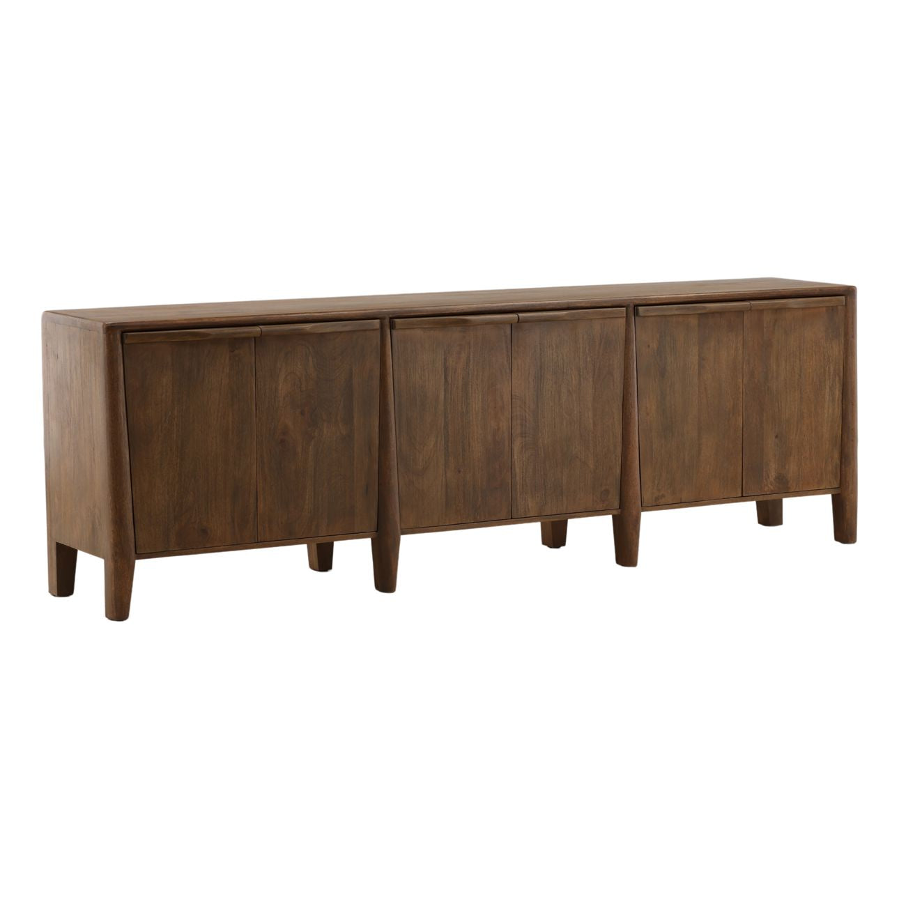 Dark Brown Mango Wood Sideboard 94 in Wide