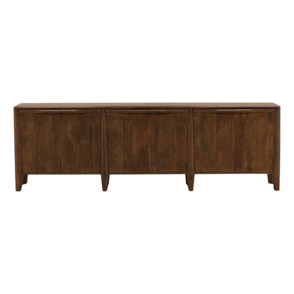 Dark Brown Mango Wood Sideboard 94 in Wide
