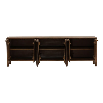 Dark Brown Mango Wood Sideboard 94 in Wide