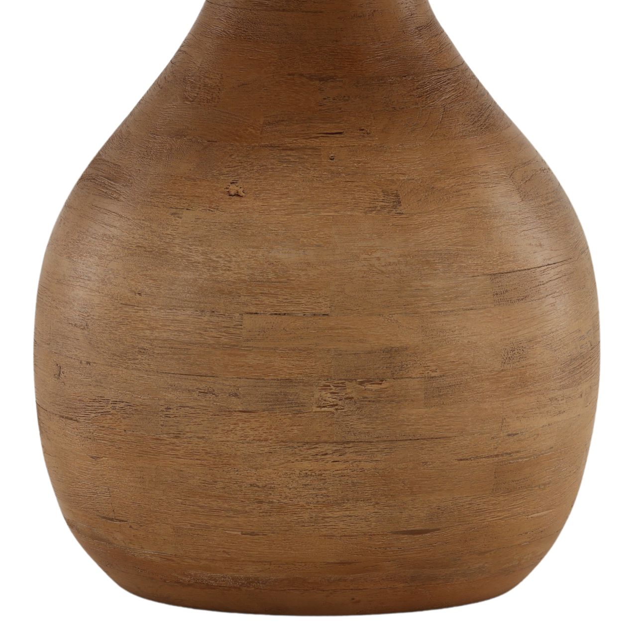 Light Natural Travertine and Mango Wood Table 47 in Wide