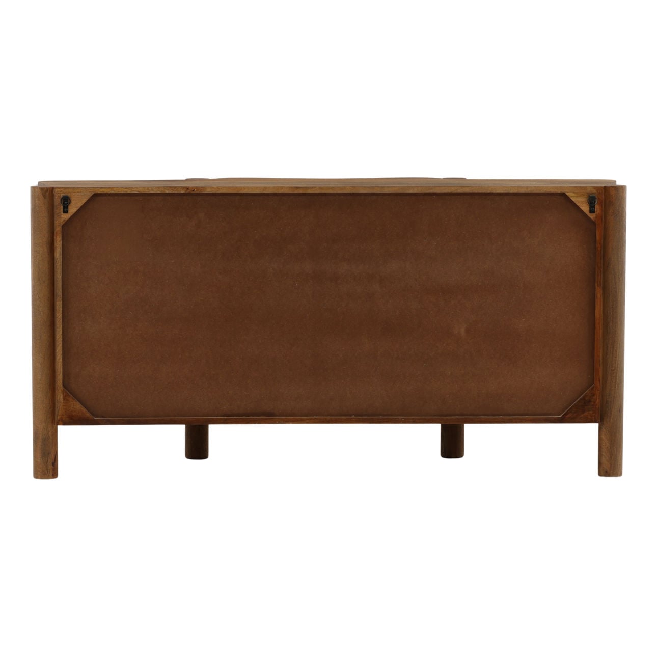 Dark Brown Mango Wood Sideboard 65 in Wide