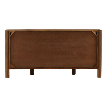 Dark Brown Mango Wood Sideboard 65 in Wide