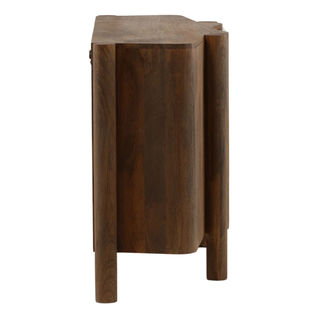 Dark Brown Mango Wood Sideboard 65 in Wide