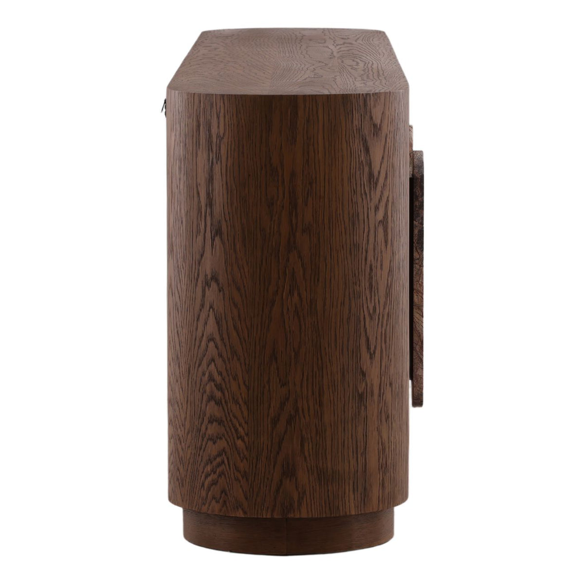 Elevated Bidasar Marble and Oak Veneer Cabinet