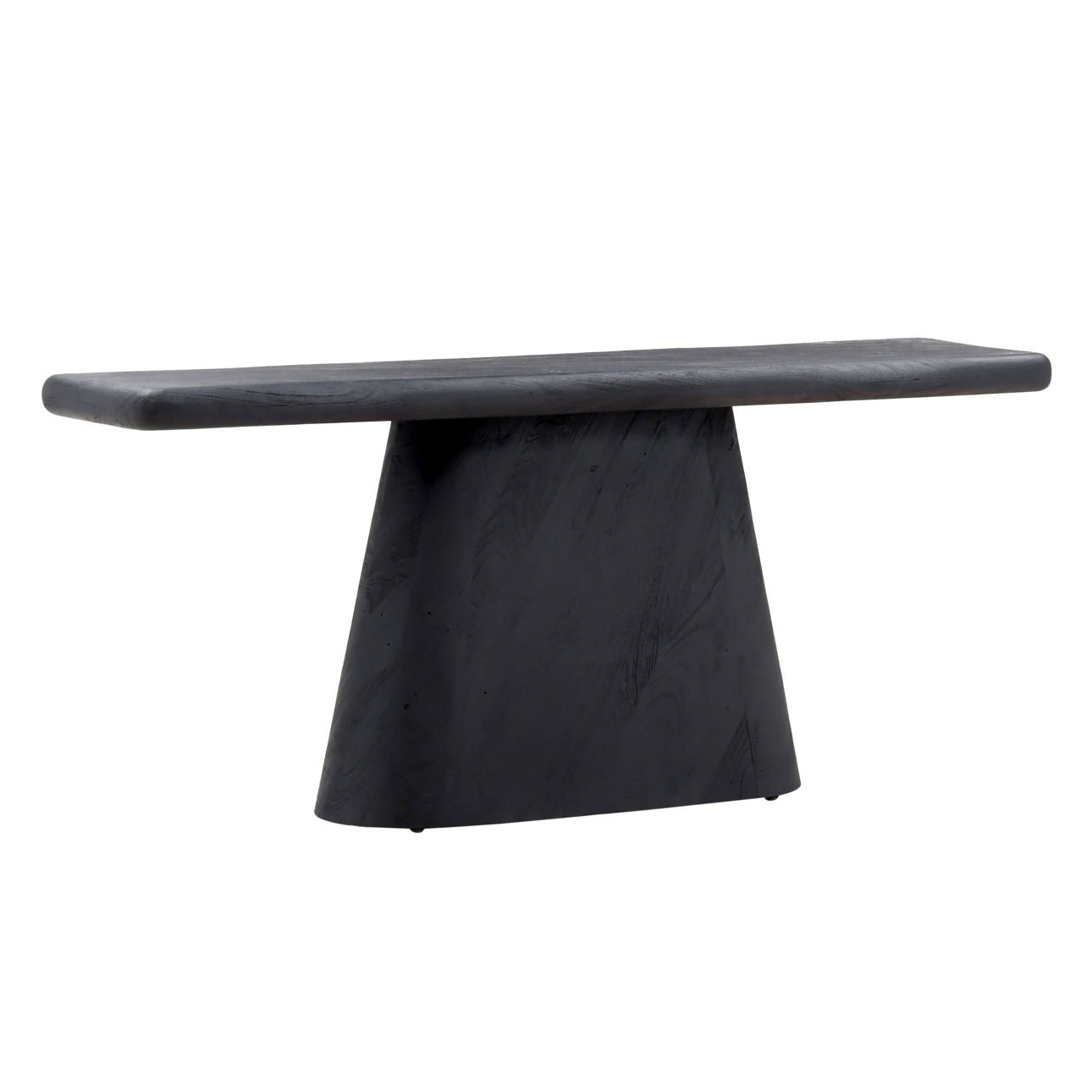 Black Acacia Wood Table 69.5 in Wide