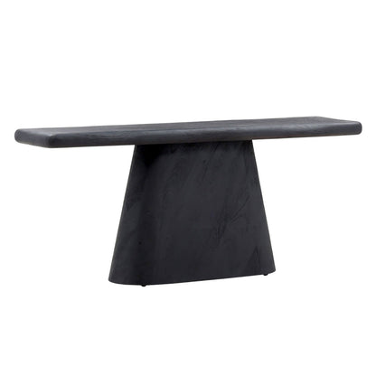 Black Acacia Wood Table 69.5 in Wide