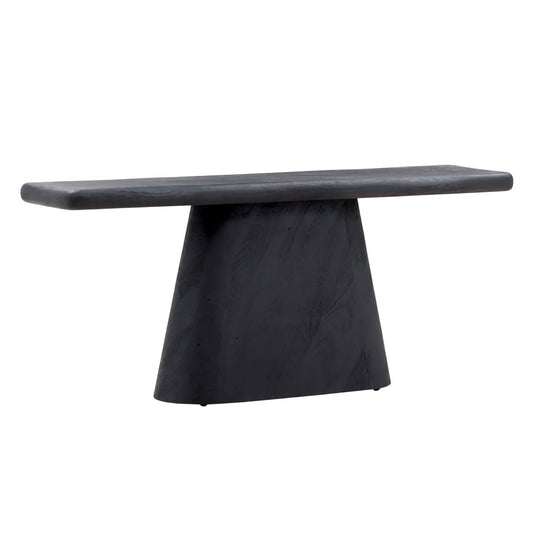 Black Acacia Wood Table 69.5 in Wide