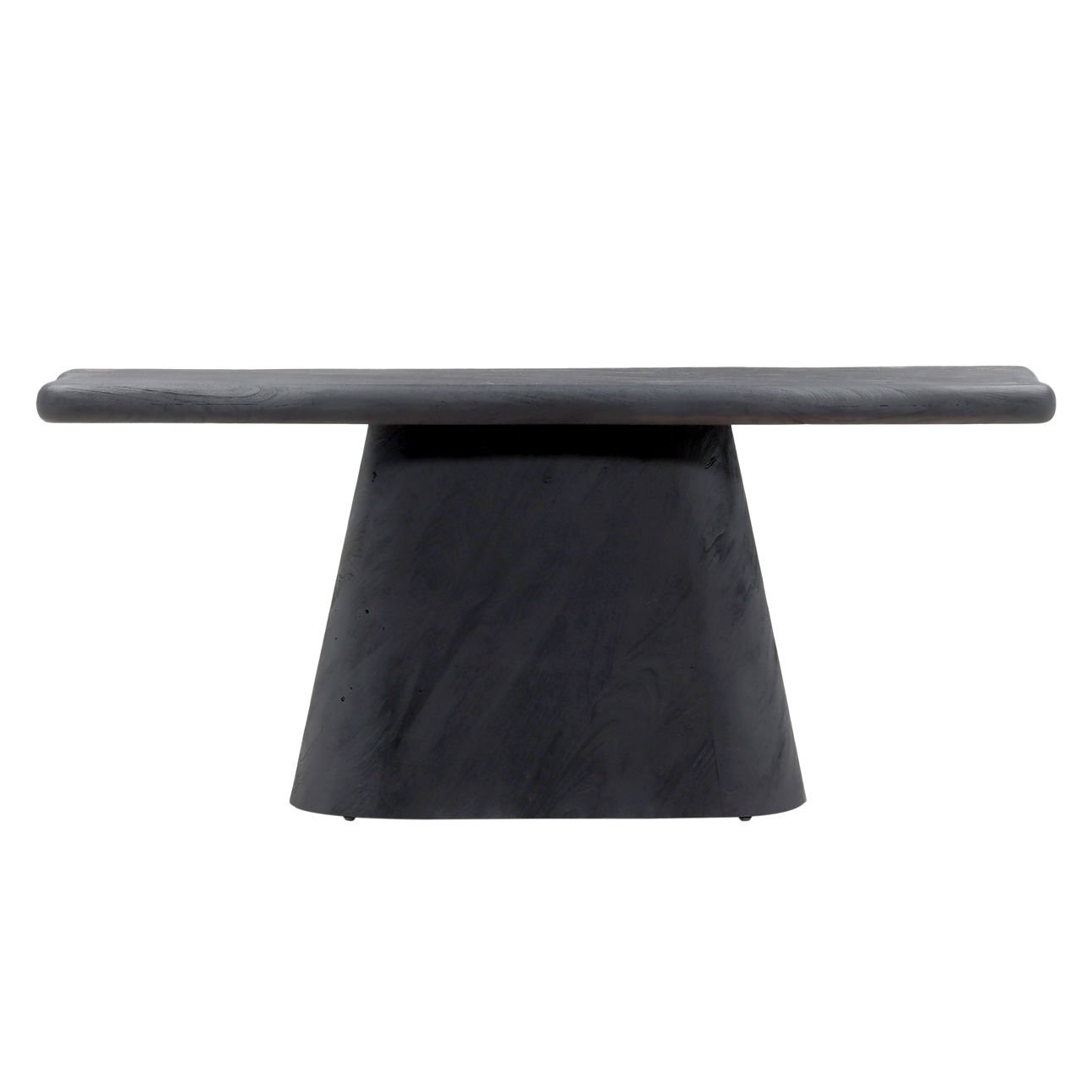 Black Acacia Wood Table 69.5 in Wide
