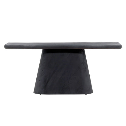Black Acacia Wood Table 69.5 in Wide