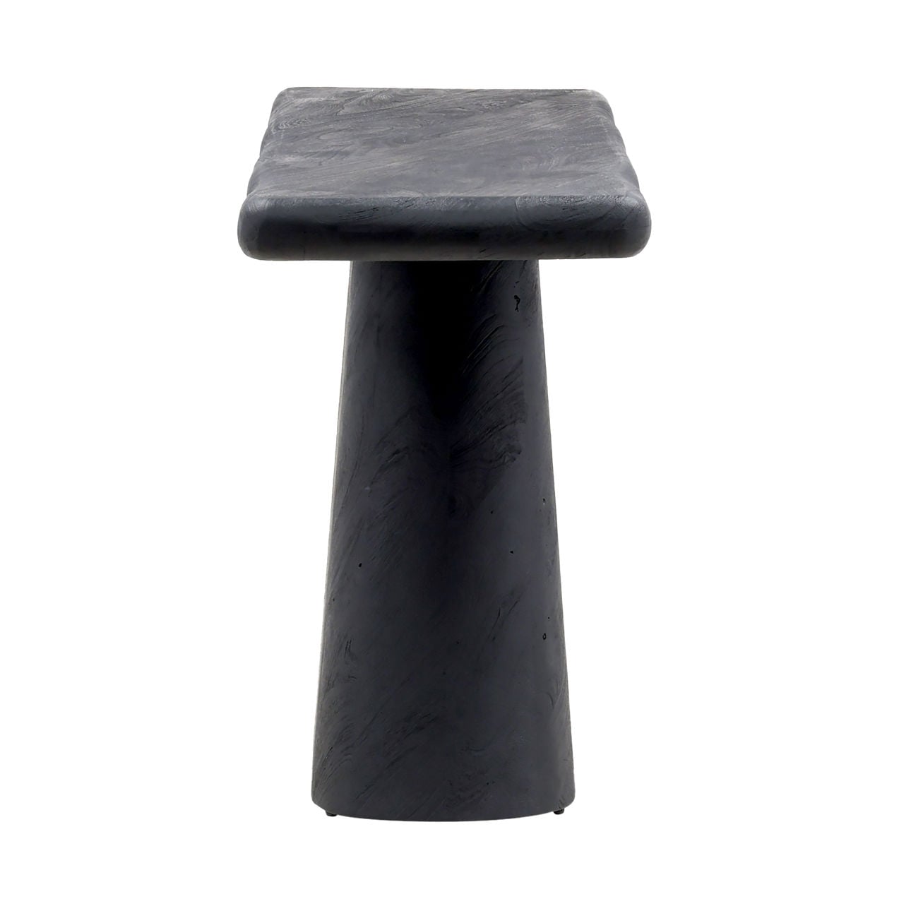 Black Acacia Wood Table 69.5 in Wide